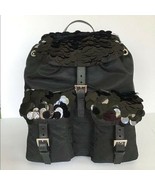 NEW PRADA Rare Black Paillette Detailed Backpack - £1,433.05 GBP