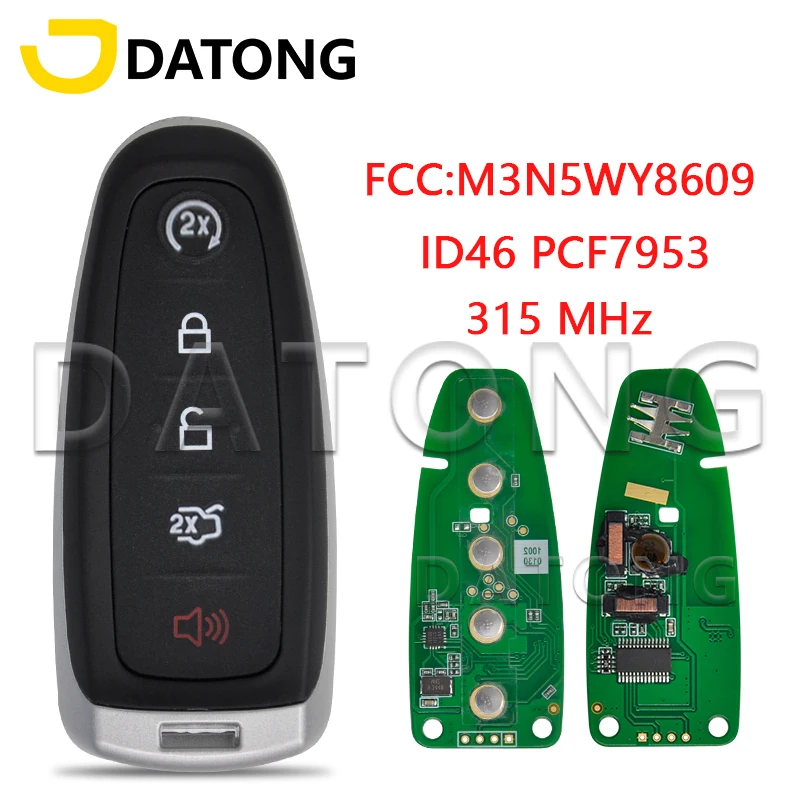 Datong World Car Remote Key Fit For Ford Explorer Edge Flex C-max Taurus... - $22.74+