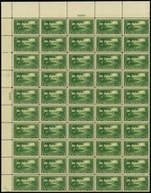 617, Mint VF Sheet of 50 1¢ Lexington Stamps Brookman $400.00 - Stuart Katz - £237.26 GBP