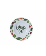 Gourmet Basics by Mikasa ~ 11.75&quot; x 2.5&quot; ~ &quot;Lettuce Eat&quot; ~ Ceramic Servi... - $51.15 CAD