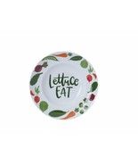 Gourmet Basics by Mikasa ~ 11.75&quot; x 2.5&quot; ~ &quot;Lettuce Eat&quot; ~ Ceramic Servi... - £29.41 GBP