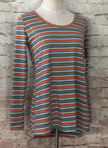 LuLaRoe LYNNAE Multicolor Stripe Long Sleeve Shirt Top Stretch Size XS NEW - £17.32 GBP