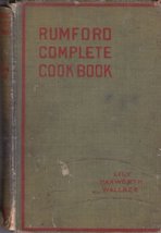 The Rumford complete cook book, [Hardcover] Wallace, Lily Haxworth - £11.95 GBP