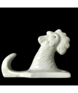Vintage Rooster Ceramic Towel Hook Apron Hanging Peg Rack Wall Mount White - $53.19 CAD