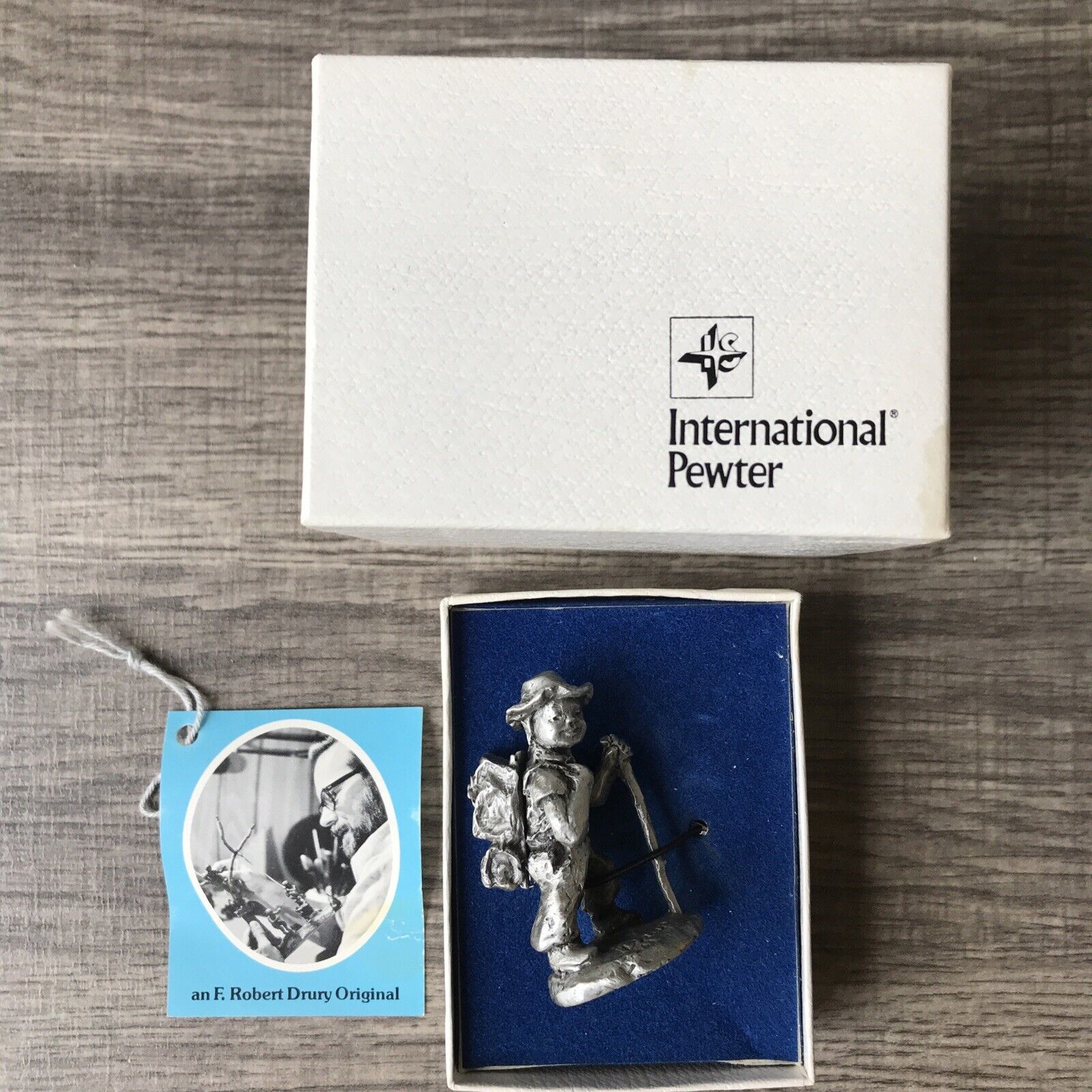 Primary image for Pewter Figure Tiny Tots Trailblazer by International Silver R Drury Original