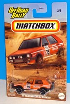 Matchbox 2024 Off Road Rally 3/6 &#39;90 Volkswagen Golf Country Orange BILSTEIN - £3.73 GBP