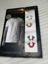 True Religion Men&#39;s Loungewear 3+1 Pack V-Neck Tee sz S NEW IN BOX - £50.53 GBP