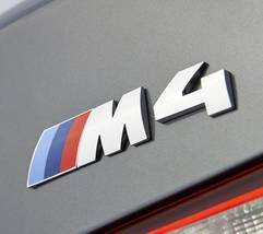 BMW M4 Chrome Rear Boot Badge Emblem - £15.56 GBP