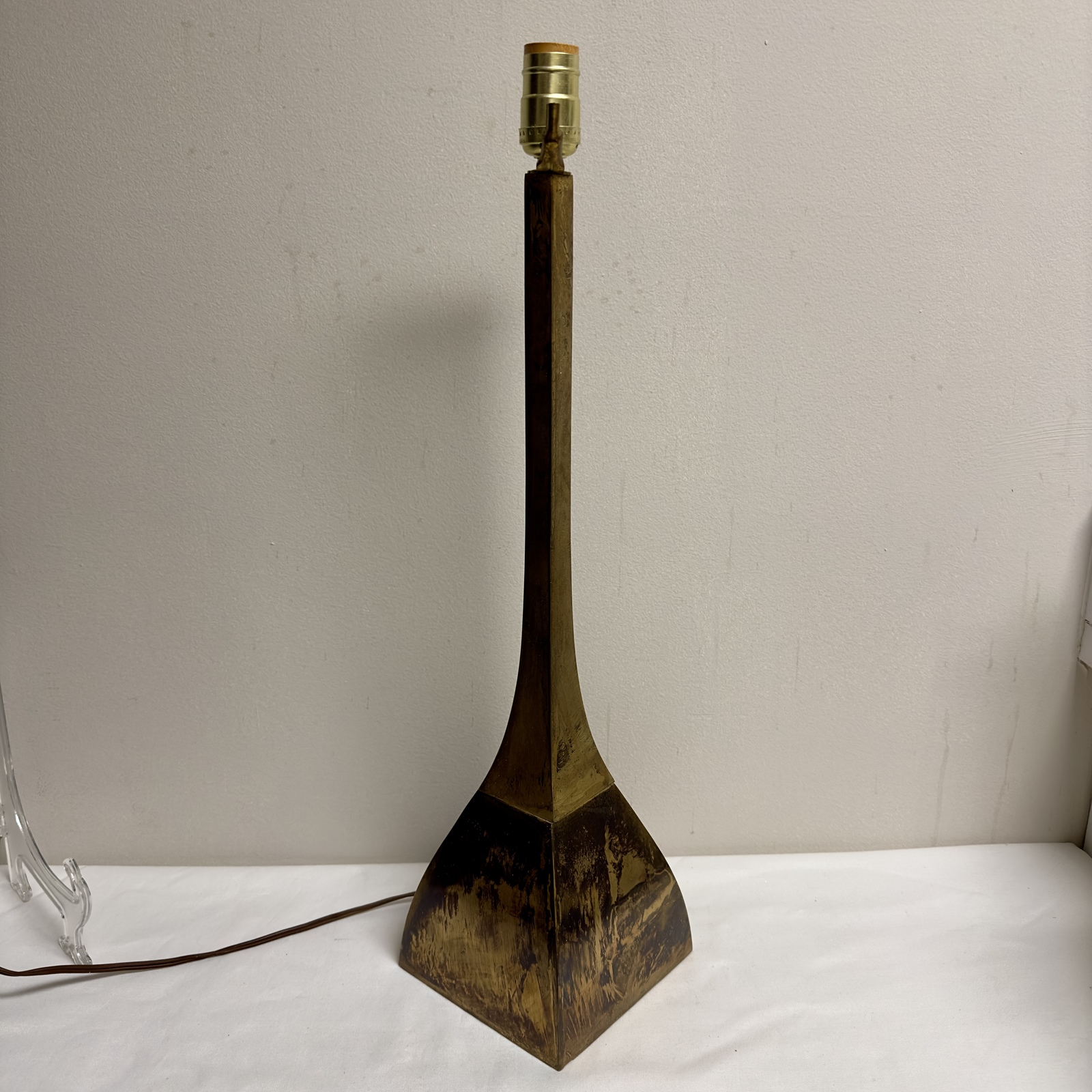 Mid-Century Brutalist Brass Table Lamp - $1,275.00