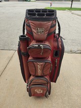 Datrek Oklahoma Sooner OU 14 Divider Golf Cart Bag w Raincover - $76.00