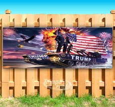 Donald Trump Tank Advertising Vinyl Banner Flag Sign Many Sizes - £17.41 GBP+