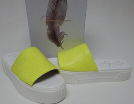 Jessica Simpson Ezira Sz 8.5 M EU 39 Women&#39;s Slide Platform Sandals Neon... - $37.65 CAD