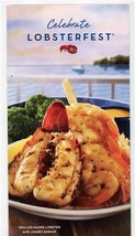 Red Lobster Restaurant Celebrate Lobsterfest Dinner Menu  - £12.37 GBP