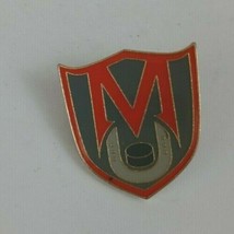 Vintage MU Shield Shaped With Horseshoe Hockey Collectible Lapel Hat Pin - £4.26 GBP