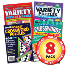 Penny Dell Favorite Crossword &amp; Variety Puzzle 8-Pack - £14.11 GBP
