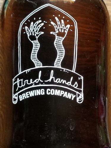 Empty ~ Tired Hands Brewing  Co. ~ Collector's Bottle w/Locking Lid ~ 12" Tall Item image 6
