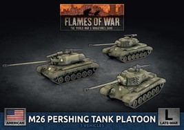 M26 Pershing Tank Platoon American Flames of War - £39.30 GBP