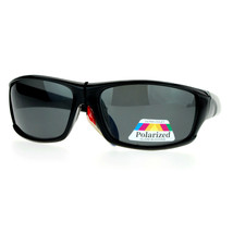 Mens Polarized Lens Sunglasses Oval Rectangular Wrap Sports Fashion - £15.16 GBP+
