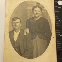 RPPC Mangum Oklahoma 1906 Couple Black White - $13.50