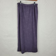 Vintage Yellow Womens Skirt Size M Purple Cotton Jacquard Elastic Waist ... - $27.81