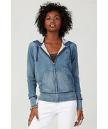 New Womens Designer True Religion Zip Hoodie Jacket Blue Small S NWT Dis... - £193.13 GBP