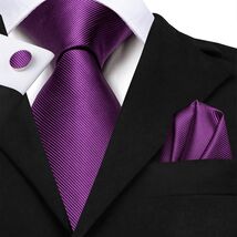 Plum Necktie, Hanky, &amp; Cufflinks - $18.99
