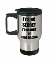 Drag Racing Travel Mug Insulated Sport Fan Lover Funny Gift Idea For Car Novelty - £16.99 GBP