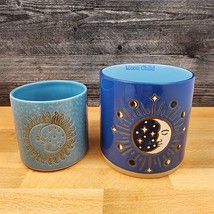 Moon Child Canister Set Nested by Blue Sky 4&quot; &amp; 5&quot; Kitchen Embossed Home... - £22.77 GBP