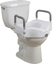 Drive Medical Rtl12027Ra 2-In-1 Raised Toilet Seat With Removable, Stand... - $40.99
