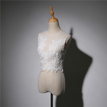 Bridal Lace Vest Tops Bridal Custom Plus Size Deep V Lace Tank Tops image 1