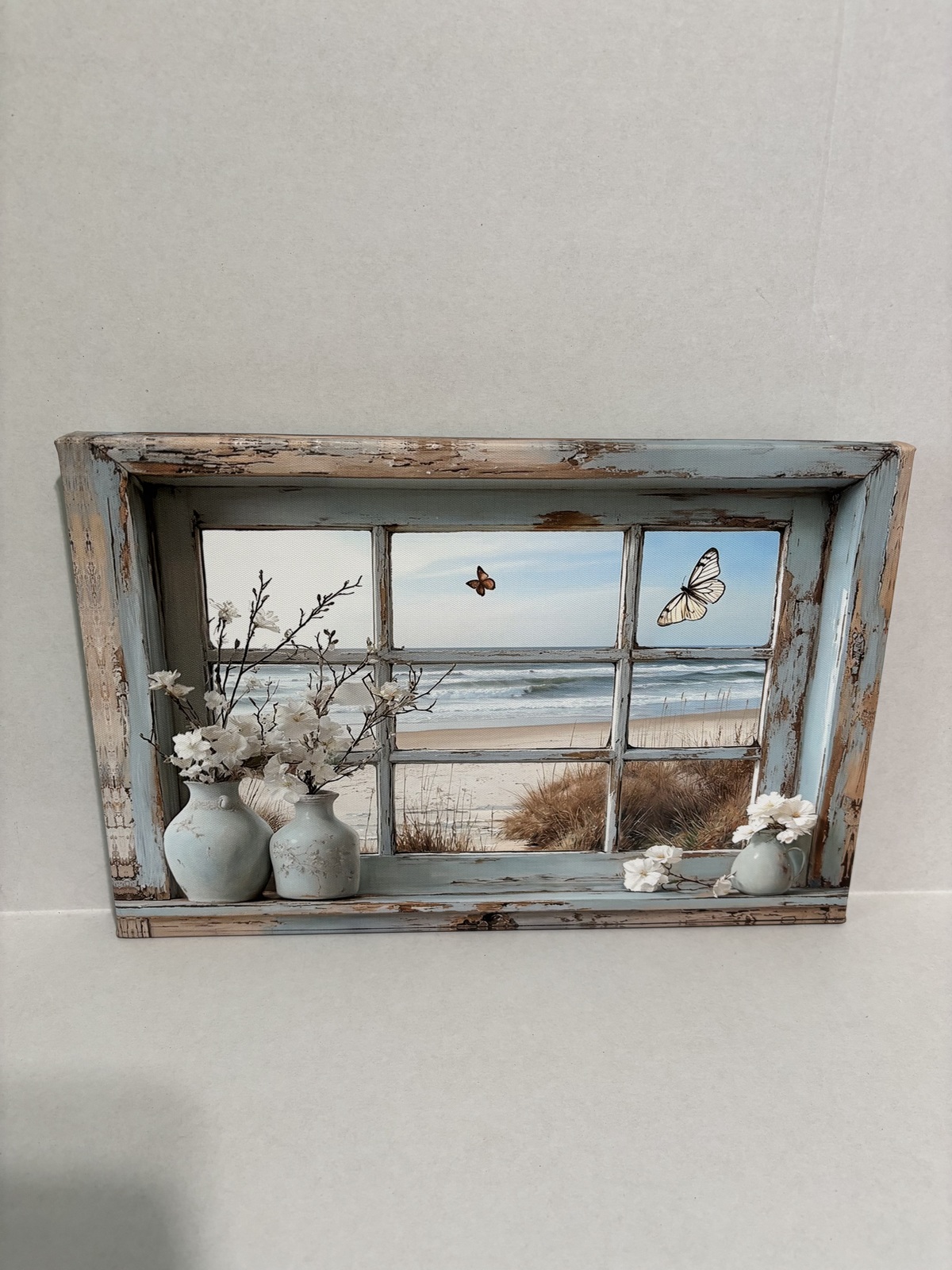 Beach View Through Window - $16.00