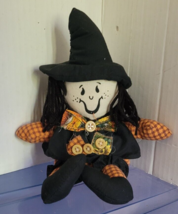 Halloween Witch Plush Doll Festive Holiday Decorative Tabletop Cute Dress - €11,22 EUR