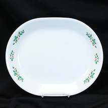 Corelle Winter Holly Platter 12 1/4&quot; White Vein Christmas Xmas - £14.38 GBP