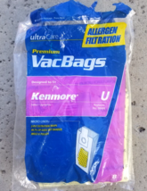 6 Pack Ultra Care Premium Vacuum Bags KENMORE “U” 50688 Allergen Filtration NIB - £11.65 GBP