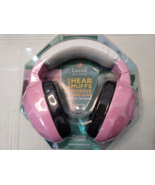 LUCID AUDIO BABY HEAR MUFFS 0-4 PINK AND WHITE NOISE MUFFLE EARMUFFS NEW - £15.63 GBP