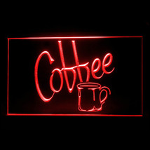 110229B Coffee Cafe Cup Shop Cappuccino Delicious Milk Display LED Light... - $403.50 MXN