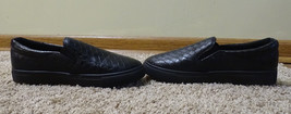 New Pierre Dumas Comfort Foam Traveler Black Faux Leather Shoes Flats Loafers 6 - £10.24 GBP