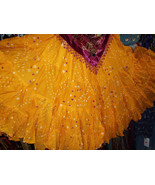25Yard Tribal Gypsy Jaipur Authentic Gypsy ATS Saffron Skirt - $136.75 CAD