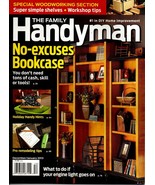 Family Handyman Magazine December 2012/January 2013 No Excuses Bookcase - $7.69
