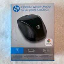 HP - X3000 G3 Wireless Optical Ambidextrous Mouse - Jet Black Sealed 072... - $459.02 MXN