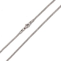 Mesh Serpentine Chain 2mm Silver Stainless Steel Snake Skin Necklace 16-24-inch - £10.20 GBP
