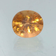 Fanta Orange Spessartite Garnet 6.3mm Oval VS Clarity Untreated Gem 1.25 carat - £64.65 GBP
