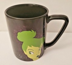 Disney Store Tinker Bell Oversize Black Coffee Mug (Purple, Pink, Green Tink) - £7.98 GBP