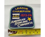 Vtg 1973-1974 American Bowling Congress League Champion Patch - 1970s - £9.28 GBP