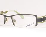 AXEL S. AX746 46 MATTE DARK GRAY /GREEN UNIQUE RARE EYEGLASSES 50-19-140... - $69.30