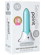 Nu Sensuelle Point Rechargeable Bullet - Teal Blue - £64.07 GBP