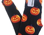 NEW No Boundaries Womens Halloween Jack-o-Lantern Black Leggings Size M ... - $7.90