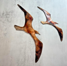 Two Birds Flying Very Small Metal Wall Art Accents - $9.49