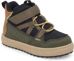 Boys Sneakers OshKosh B&#39;gosh Camino Slip-on High Top Boots Toddler Shoes-sz 10T - £26.24 GBP