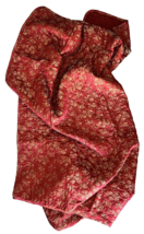 Bella Notte Blanket Colette Tuscan Red with Gold Flowers 72&quot; x 49&quot; Silky Soft - $434.41